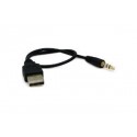 CAVO ADATTATORE USB A JACK 3.5mm CARICATORE MP3 MP4