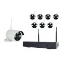 KIT NVR WIRELESS 8 CH, 8 TELECAMERE IP 1 MP