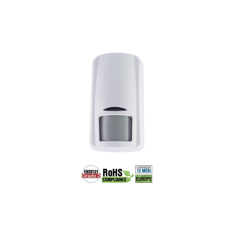 SENSORE PIR WIRELESS SECOLINK PER CENTRALI P16,P32,P64