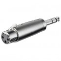 ADATTORE XLR CANNON FEMMINA MASCHIO JACK 6,35mm STEREO