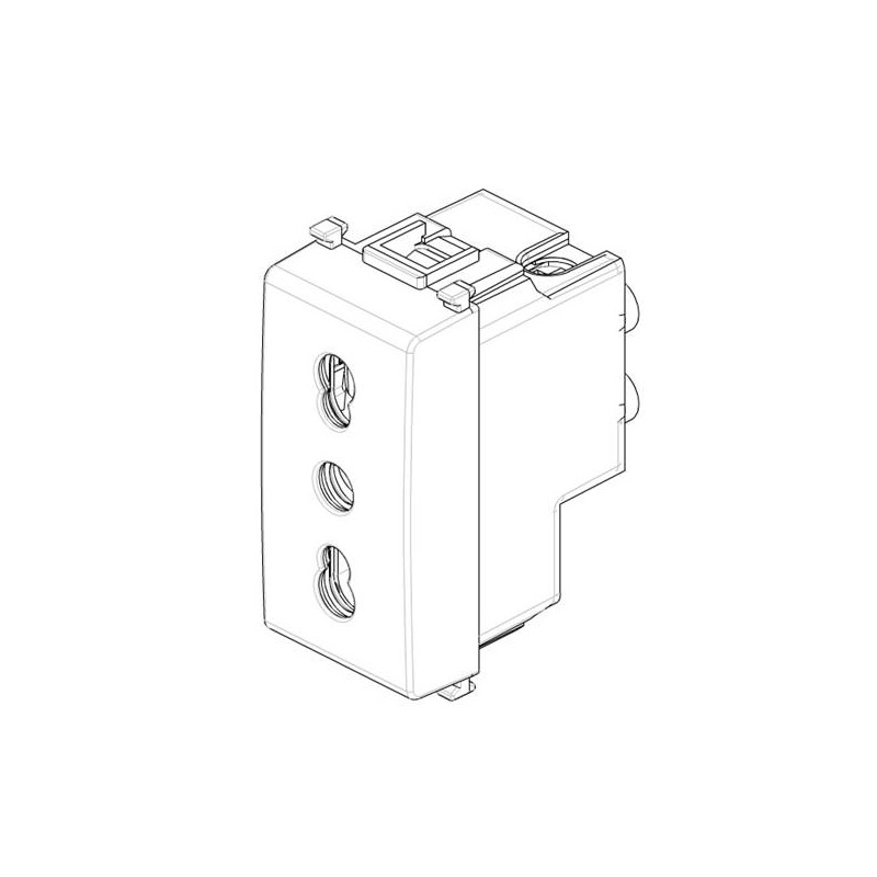 PRESA 2P+T 10/16A VIMAR PLANA 14203