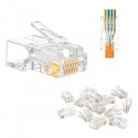 PLUG RJ45 UTP PER CATEGORIA 5E RAPIDO