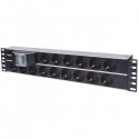 MULTIPRESA 15 POSTI  RACK 19'' CON MAGNETOREMICO