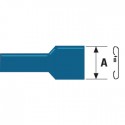 CONNETTORE FAST ON 6,3mm/0,8mm FEMMINA BLU