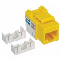 FRUTTO KEYSTONE RJ45 UTP CAT.6 GIALLO