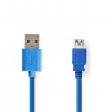 CAVO USB 3.2 GEN 1 A MASCHIO-A FEMMINA 2M BLU
