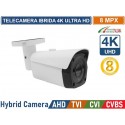 TELECAMERA BULLET 4in1 AHD/TVI/CVI/CVBS 8MP 3,6mm