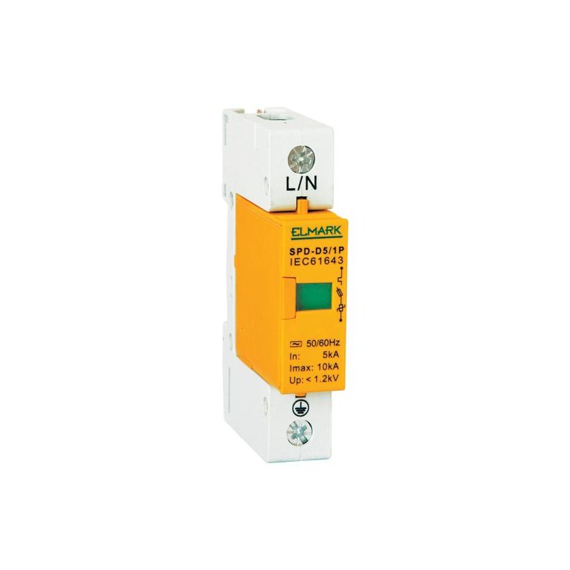 SCARICATORE DI SOVRATENSIONE A POLO UNICO SPD C10/1P IN 10KA ELMARK