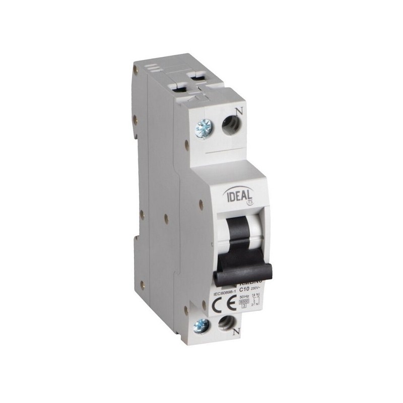 INTERRUTTORE MAGNETOTERMICO 2P C6 1 MODULO DIN KANLUX