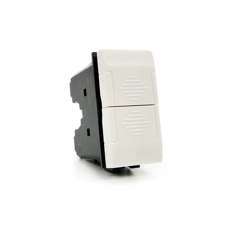 DOPPIO PULSANTE 250V 10A TICINO MATIX BIANCO