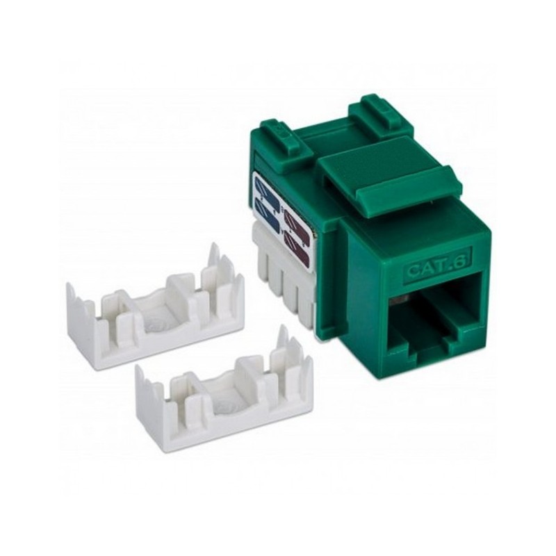 FRUTTO KEYSTONE RJ45 UTP CAT.6 VERDE