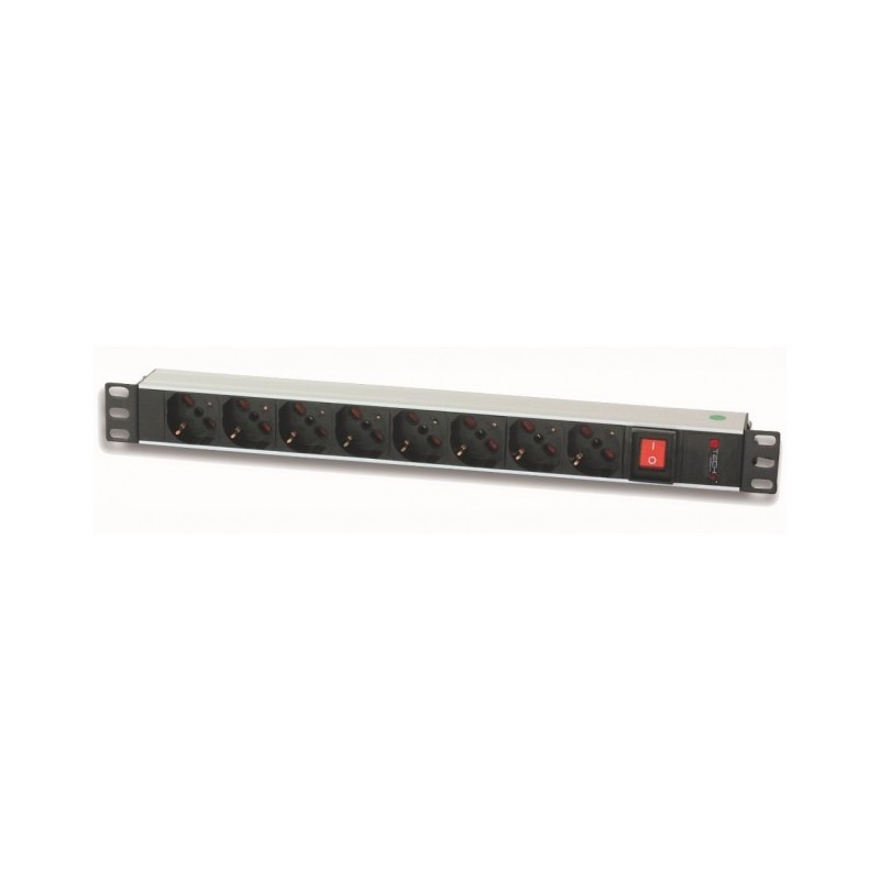 MULTIPRESA 8 POSTI RACK 19 SPINA ITALIANA CON INT.