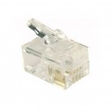 PLUG TELEFONICO RJ14/RJ11 6P4C