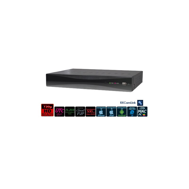 DVR AHD 16CH 720P/960H ,VGA, HDMI, 1 HDD, UTC